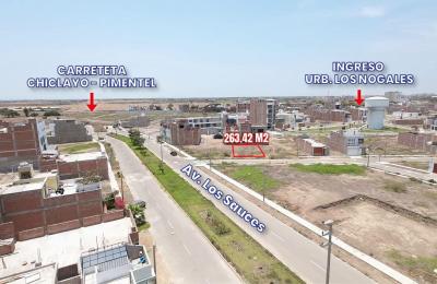VENTA DE TERRENO DE 263.42 M2 EN URB. LOS NOGALES